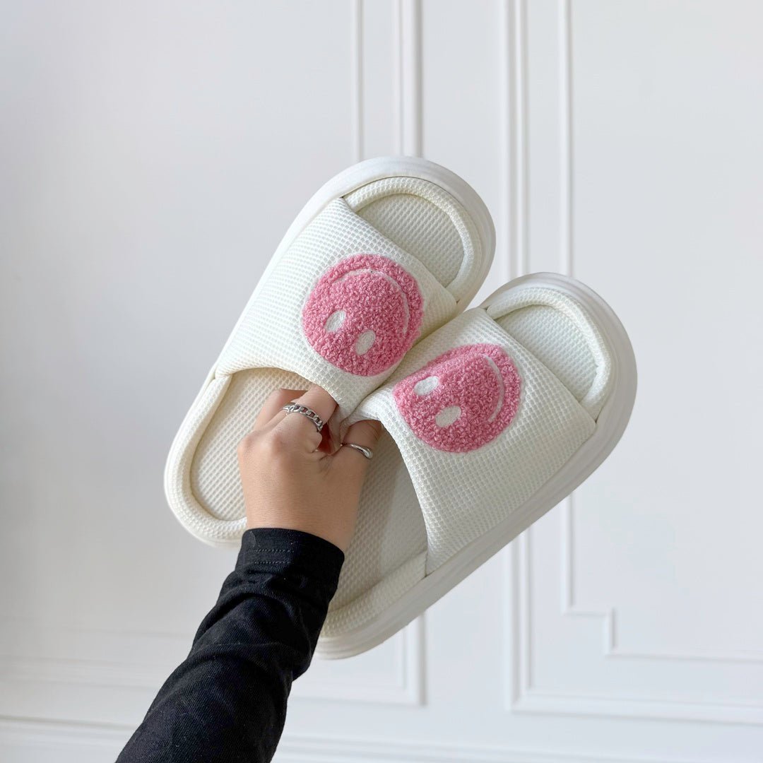 Plateau Slides Dames | Smiley | EVA Zool Antislip-Boutique Moda