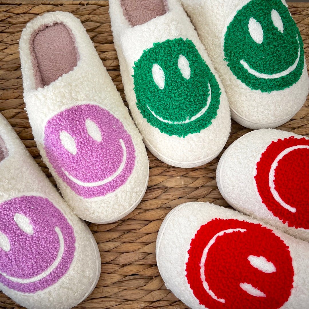 Sloffen met grote smiley 5