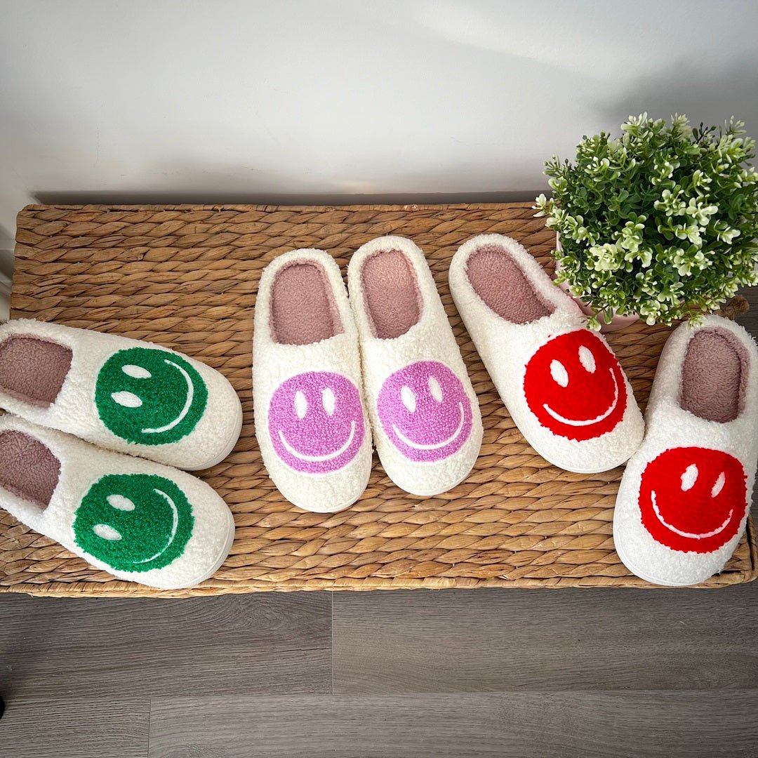 Sloffen met grote smiley 7