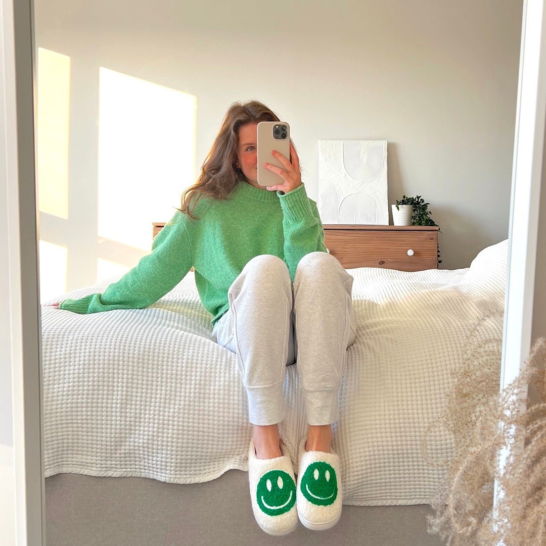 Sloffen met grote smiley 10