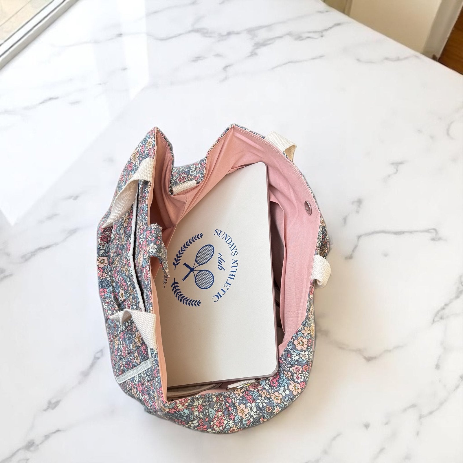 Shopper met bloemenprint 4
