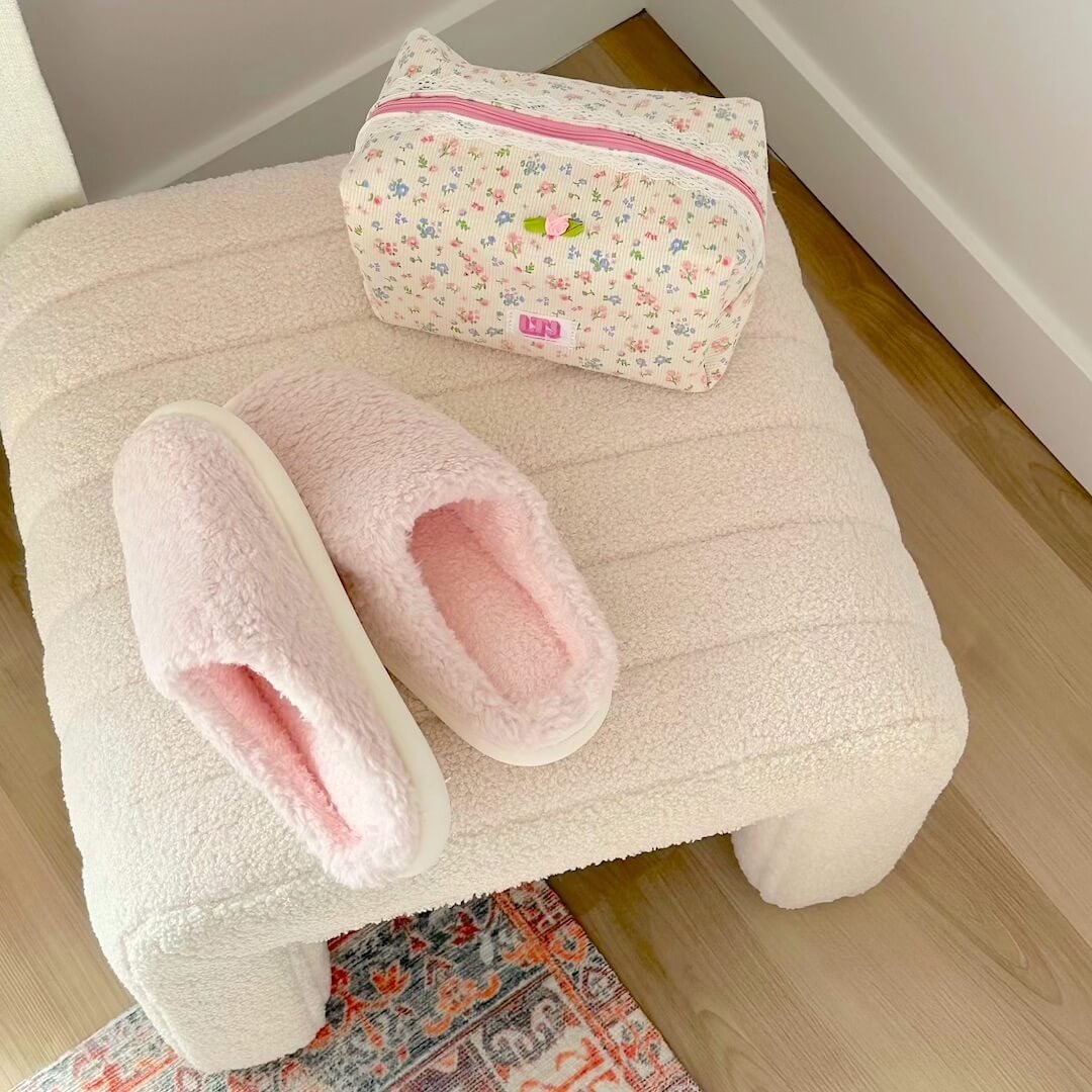 Effen pluche sloffen 2