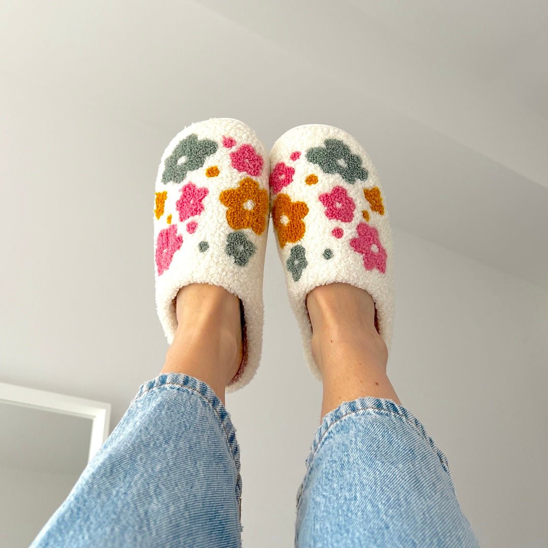 Sloffen met kleine bloemen 1