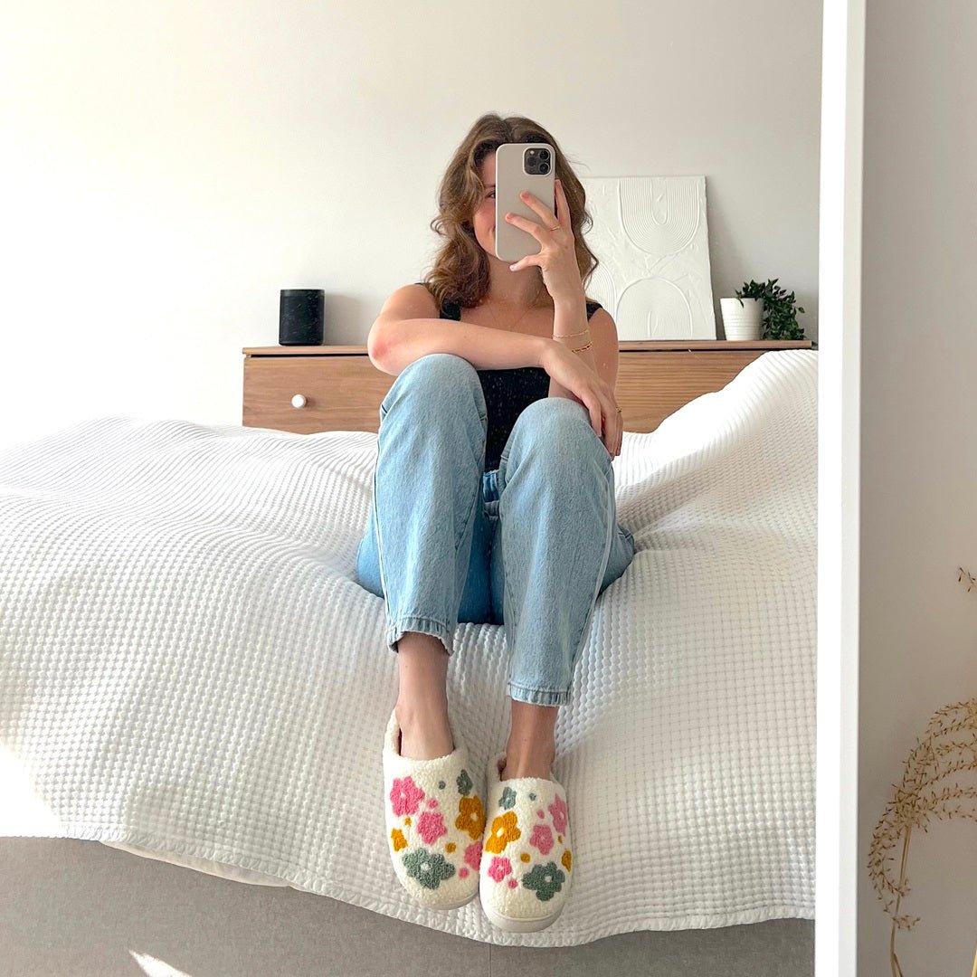 Sloffen met kleine bloemen 2
