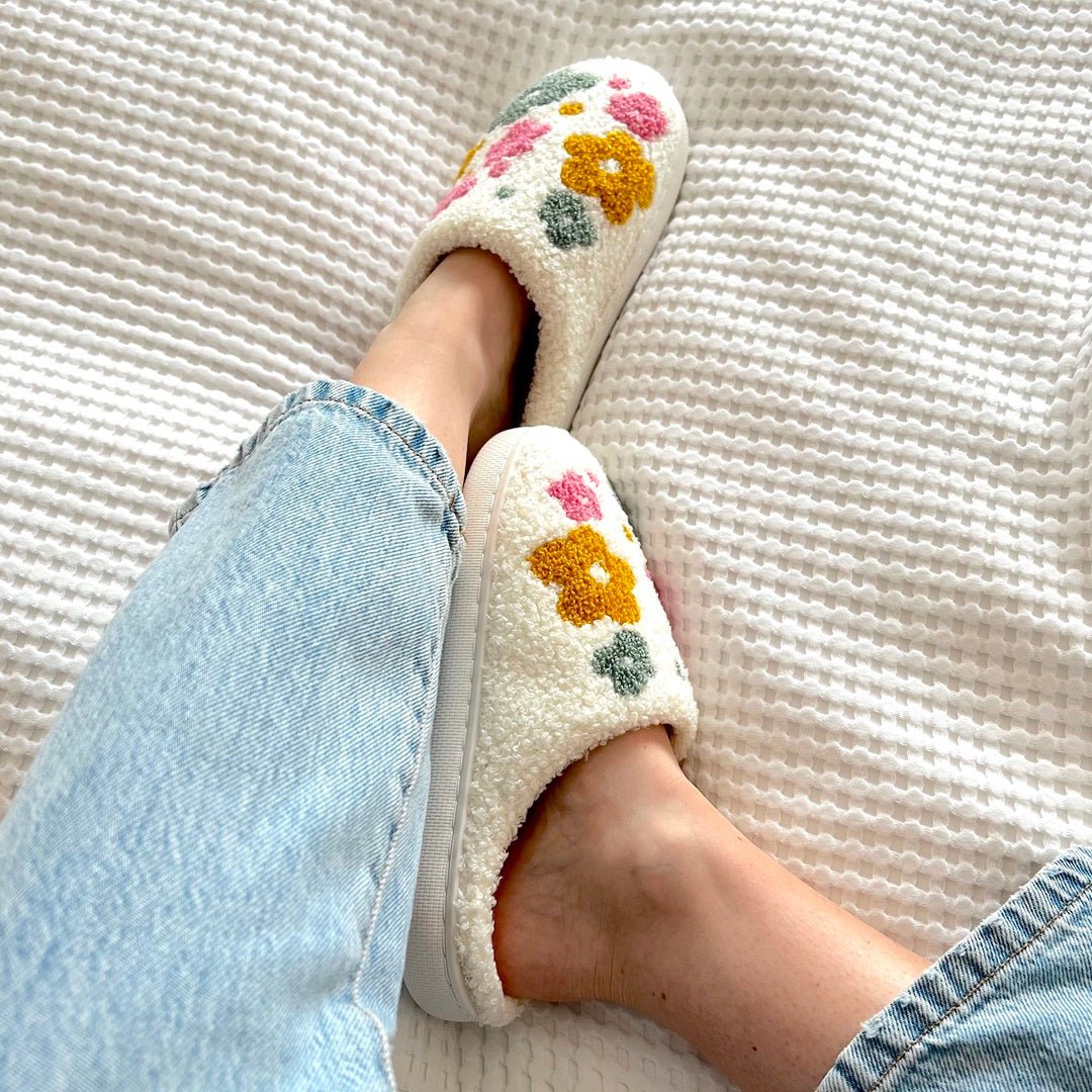 Sloffen met kleine bloemen 4