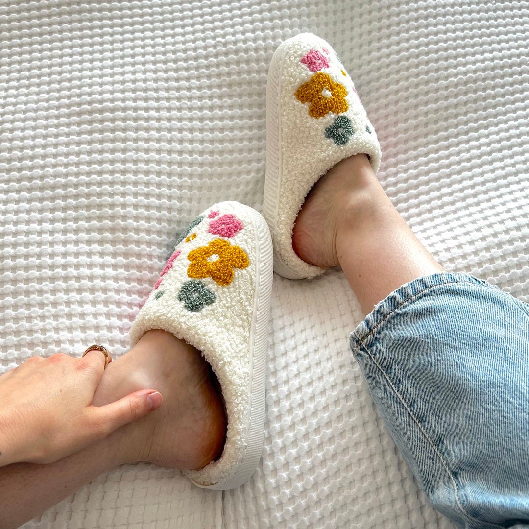 Sloffen met kleine bloemen 7
