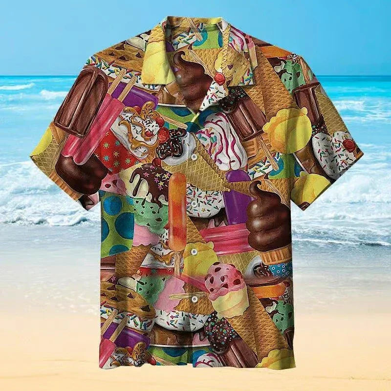 IJs-shirt – Zomerhemd voor heren met korte mouwen-Boutique Moda