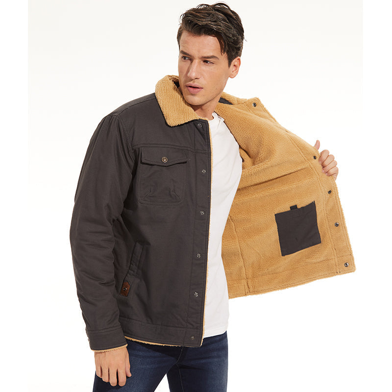 Jas met Sherpa - Waterdicht - Met fleece gevoerd - Winterjas - Herenjas-Boutique Moda
