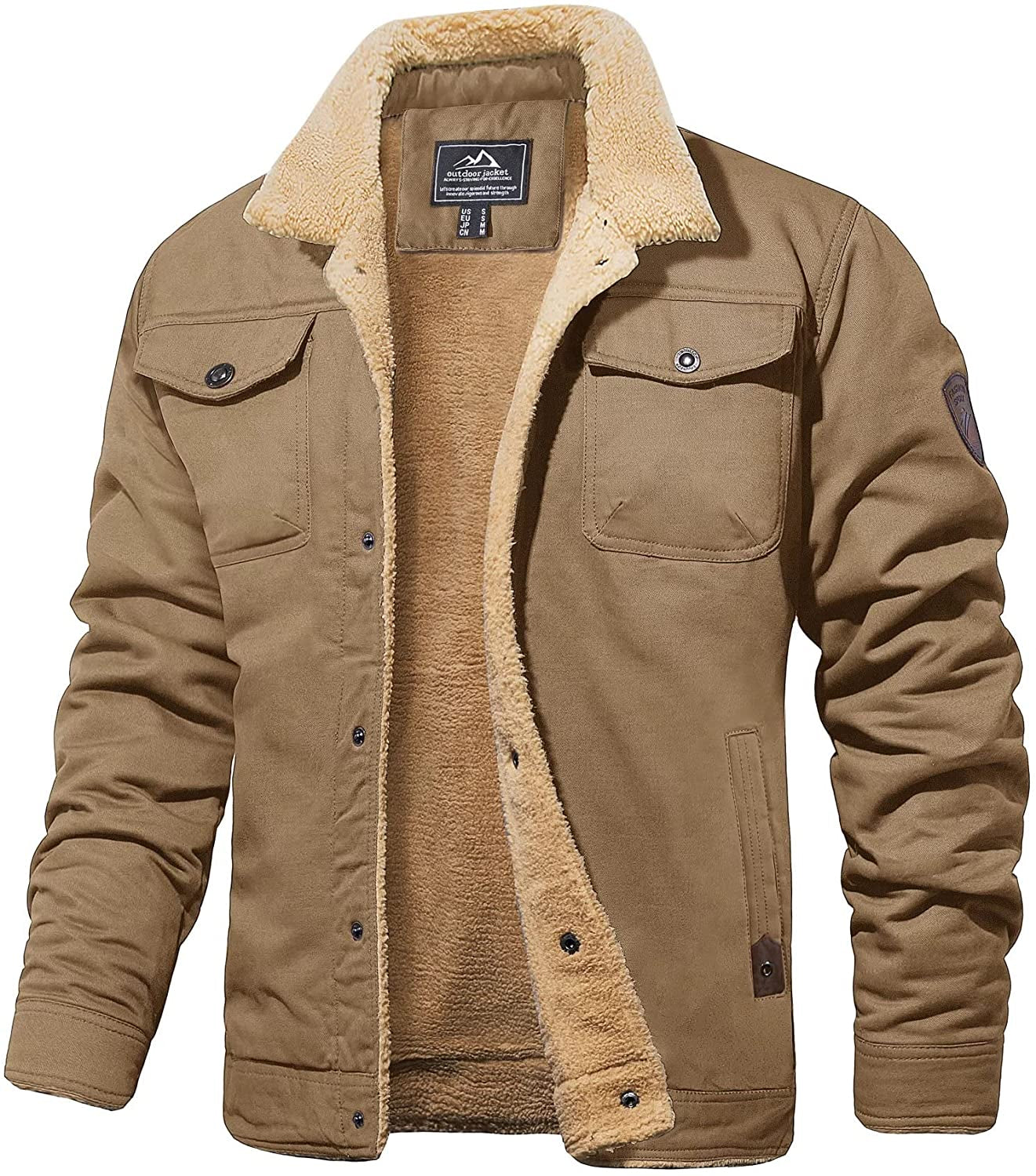 Jas met Sherpa - Waterdicht - Met fleece gevoerd - Winterjas - Herenjas-Boutique Moda