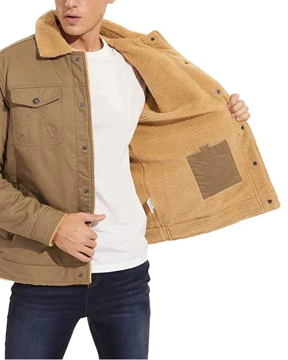 Jas met Sherpa - Waterdicht - Met fleece gevoerd - Winterjas - Herenjas-Boutique Moda