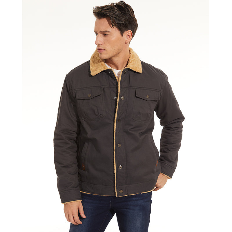 Jas met Sherpa - Waterdicht - Met fleece gevoerd - Winterjas - Herenjas-Boutique Moda