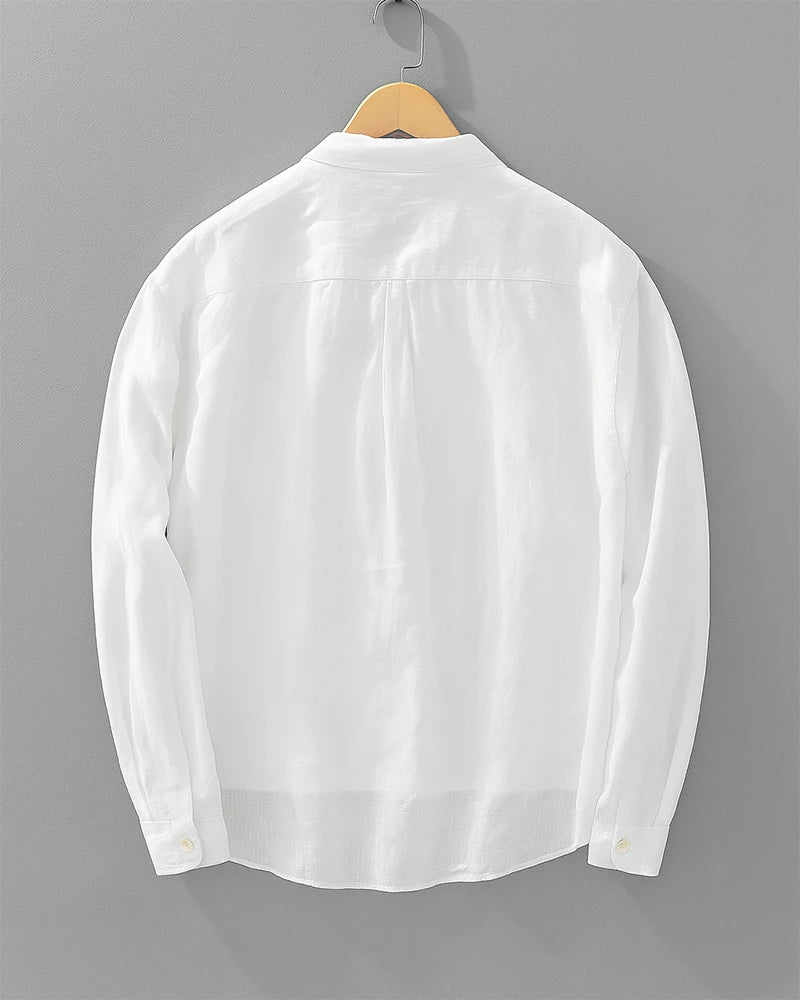 Jeanshemd | Met kraag | Knoopsluiting aan de hals | Hemd met lange mouwen | Herenhemd-Boutique Moda