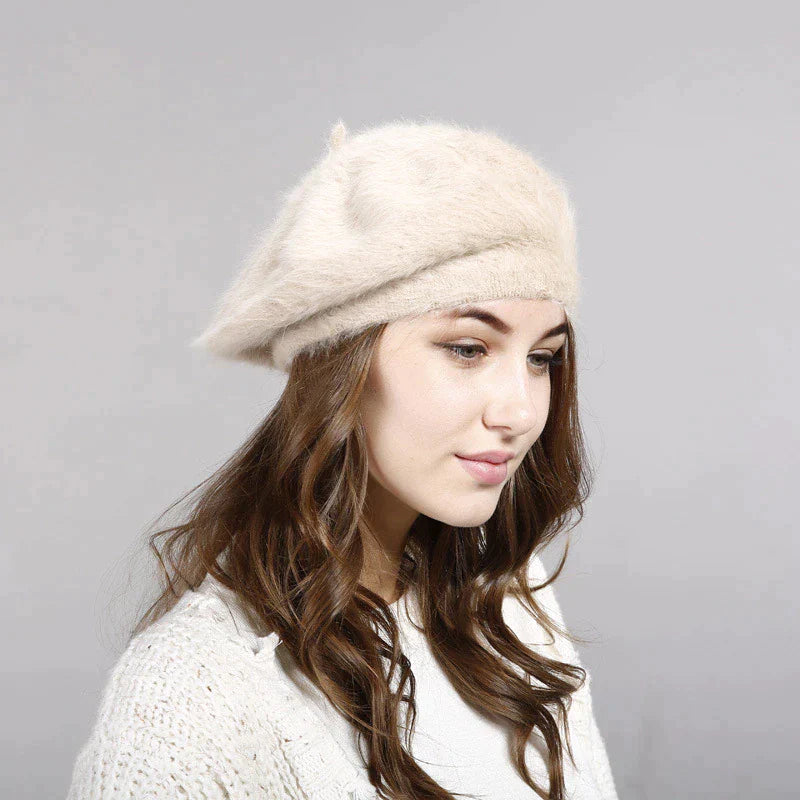 Jenna Beret Hat | Blijf knus en chique op koude winterdagen met deze stijlvolle baret hoed-Boutique Moda