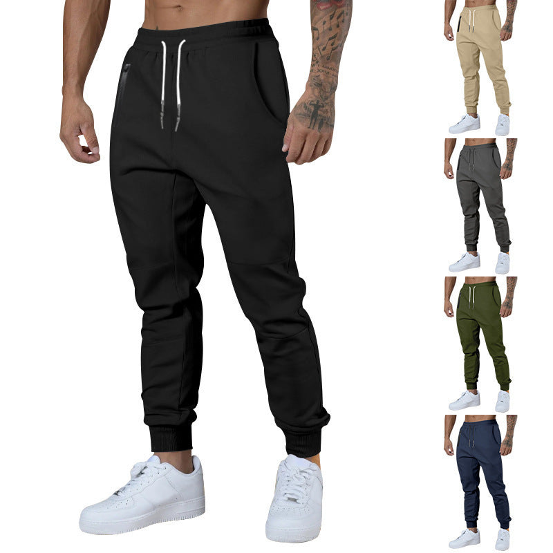 Joggingbroek – Trekkoord – Zakken met rits – Slim-fit joggingbroek – Joggingbroek voor heren-Boutique Moda