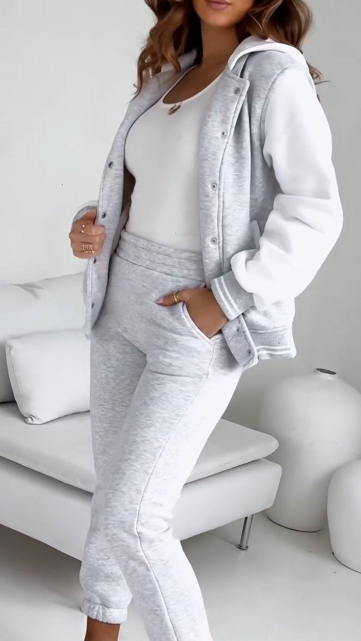 Joggingpak Dames | Tweedelige College Set | Bomberjack en Joggingbroek-Boutique Moda