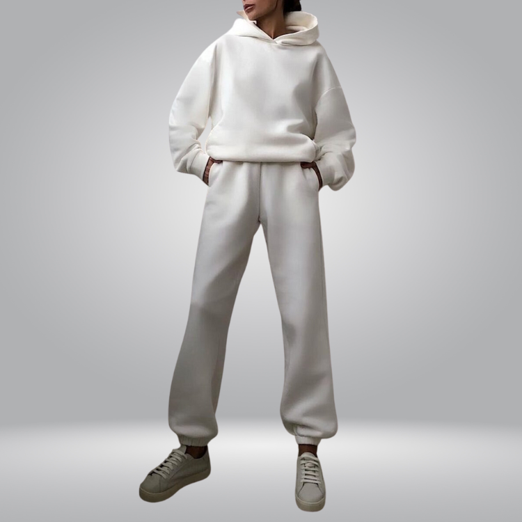 Josephine Trainingspak | Casual 2-Delige Hoodie & Joggingsbroek Set voor Vrouwen-Boutique Moda