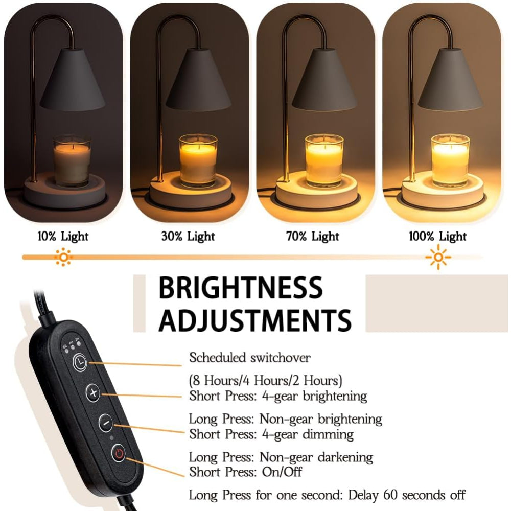 Kaarsenwarmerlamp | dimbaar | timer | voor geurkaarsen-Boutique Moda