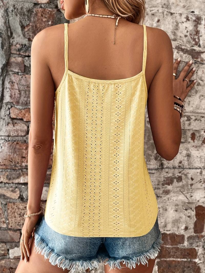 Kanten top - Spaghettibandjes - V-hals - Zomertop - Dameskleding-Boutique Moda