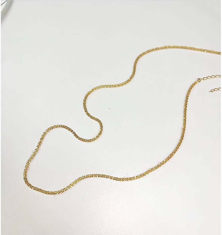 Ketting Dames | Glinsterend Fijn | Zilverkleurig of Goudkleurig-Boutique Moda