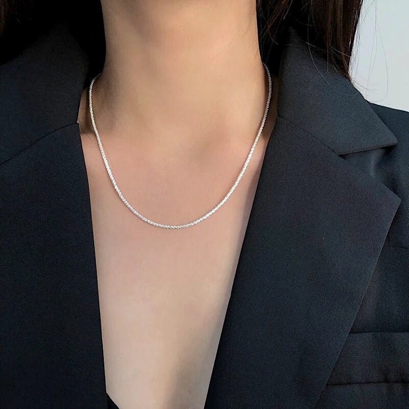 Ketting Dames | Glinsterend Fijn | Zilverkleurig of Goudkleurig-Boutique Moda