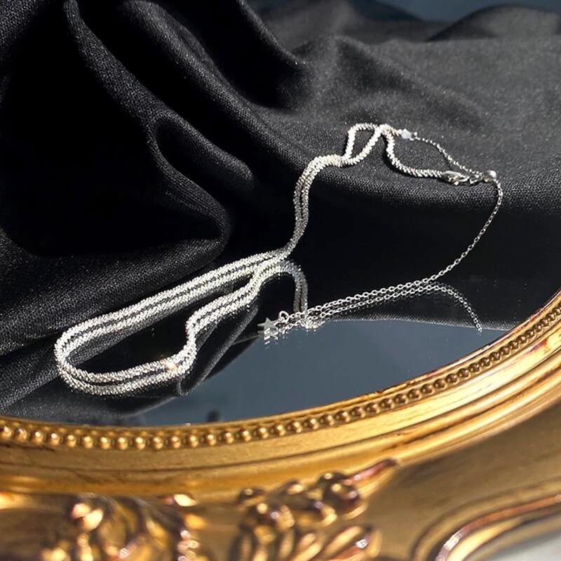 Ketting Dames | Glinsterend Fijn | Zilverkleurig of Goudkleurig-Boutique Moda