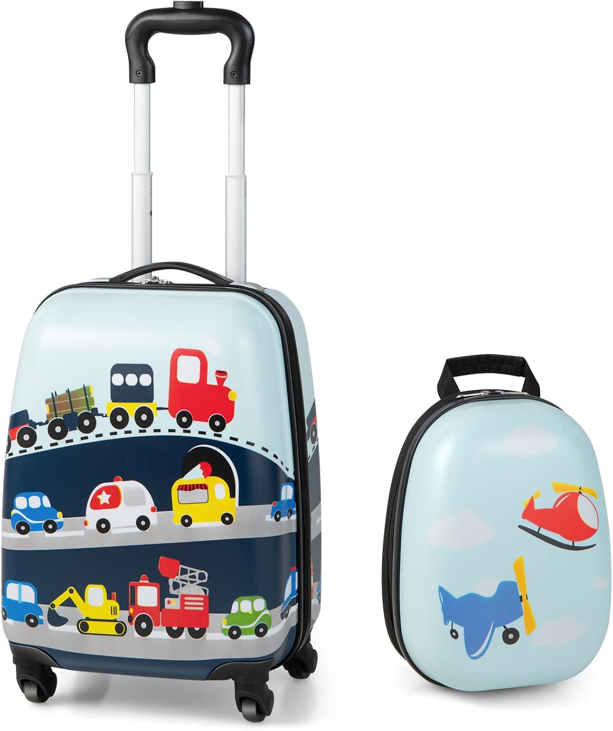 Kinderkoffer met Rugzak | Harde Schaal | 360 Graden Wielen-Boutique Moda
