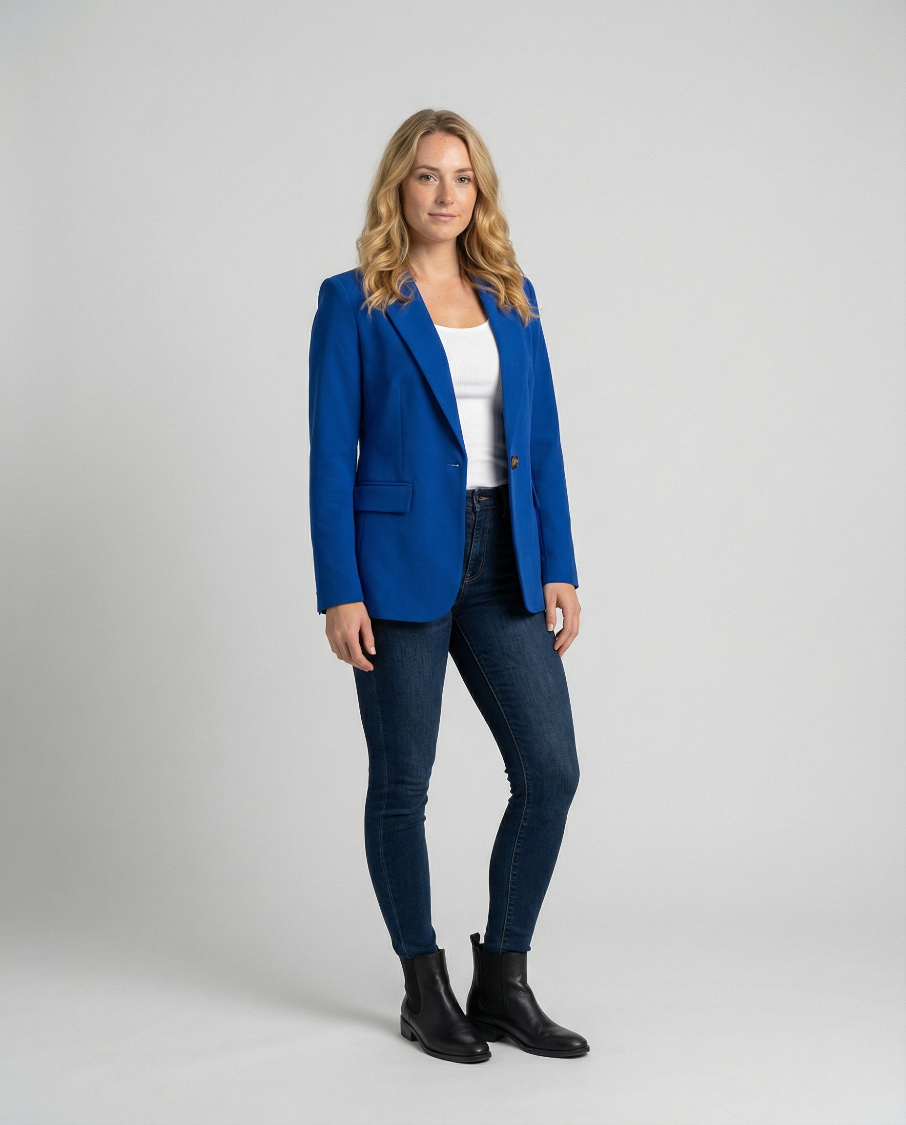 Klassieke blazer - Damesblazer met enkele rij knopen-Boutique Moda