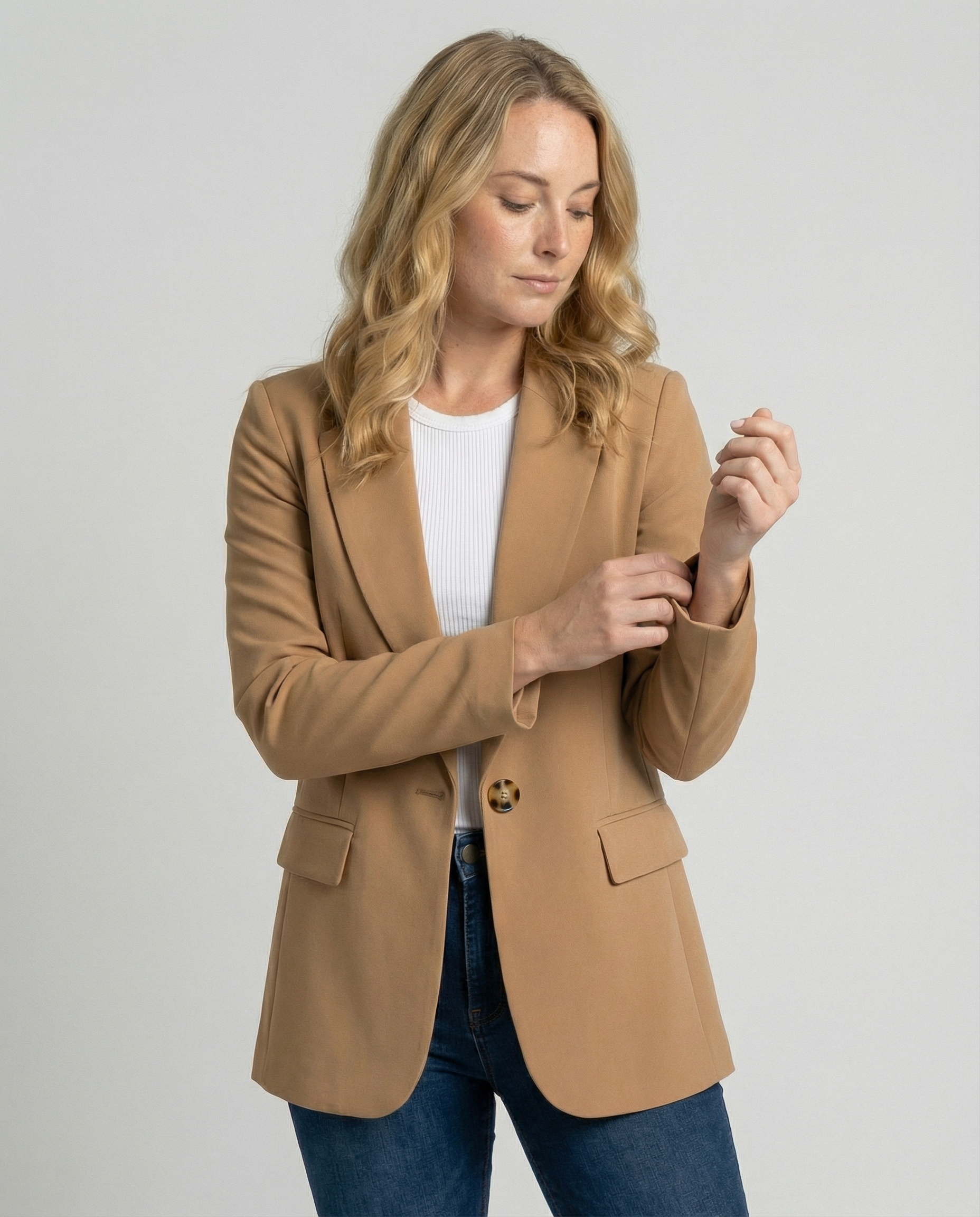 Klassieke blazer - Damesblazer met enkele rij knopen-Boutique Moda