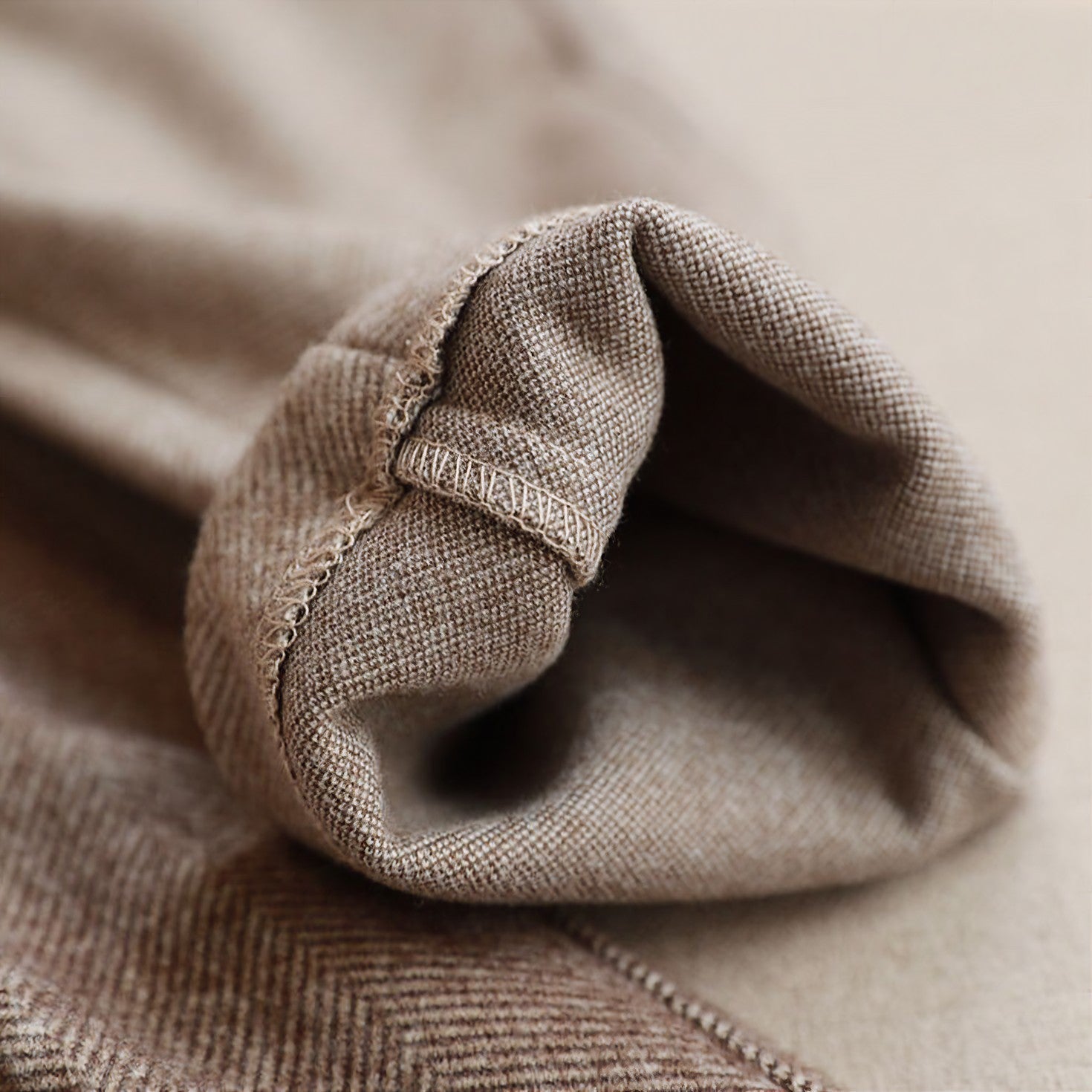 Kledingbroeken | Smart casual | Slim fit | Visgraatbroeken | Herenbroeken-Boutique Moda