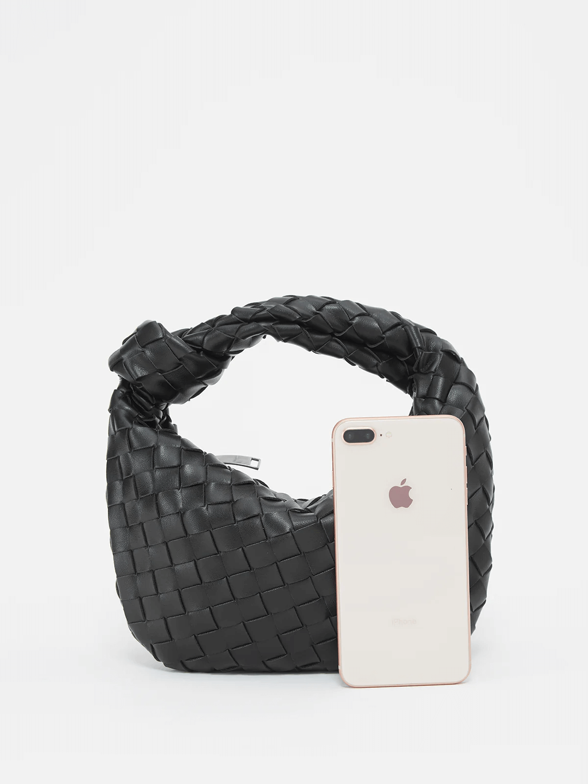 Knooptas | Klein | Gevlochten | Geweven tas | Dameshandtas-Boutique Moda