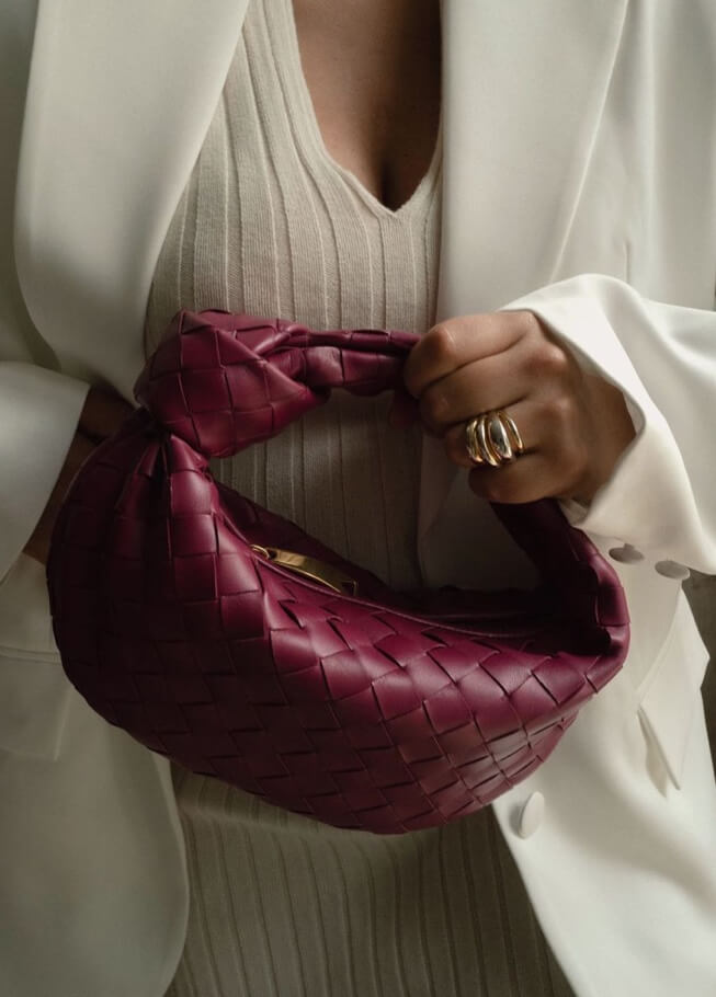 Knooptas | Klein | Gevlochten | Geweven tas | Dameshandtas-Boutique Moda