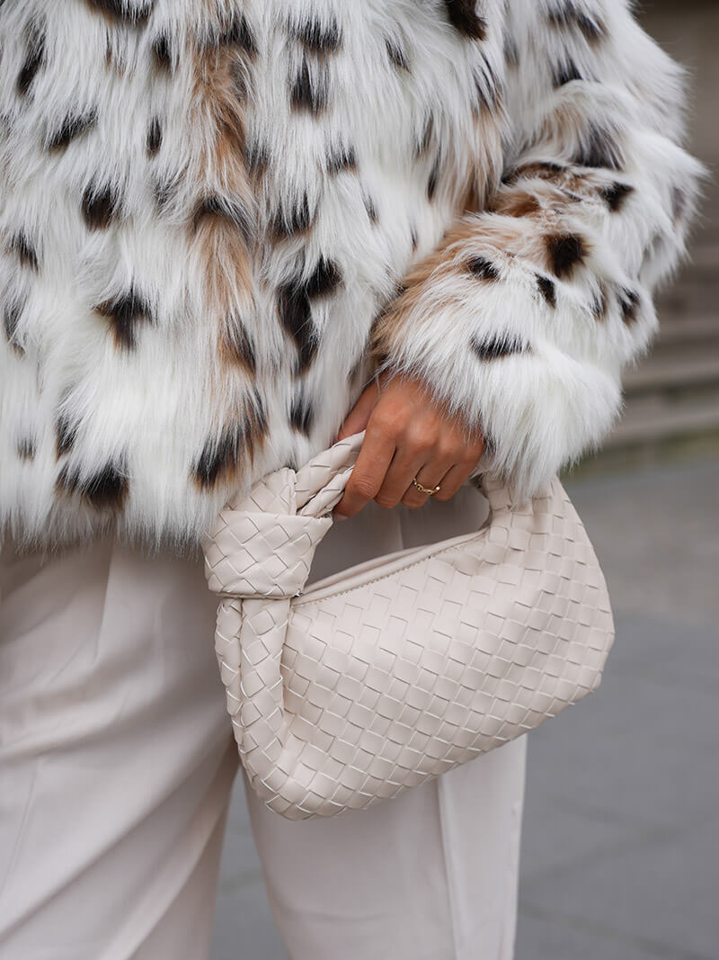 Knooptas | Klein | Gevlochten | Geweven tas | Dameshandtas-Boutique Moda