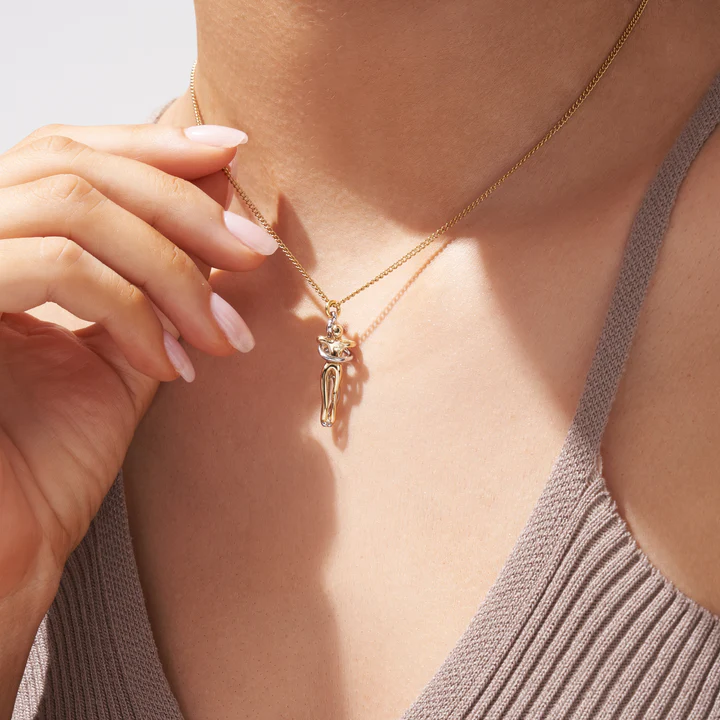 Knuffelketting - Zilver Gouden Hanger Paar Knuffelketting-Boutique Moda