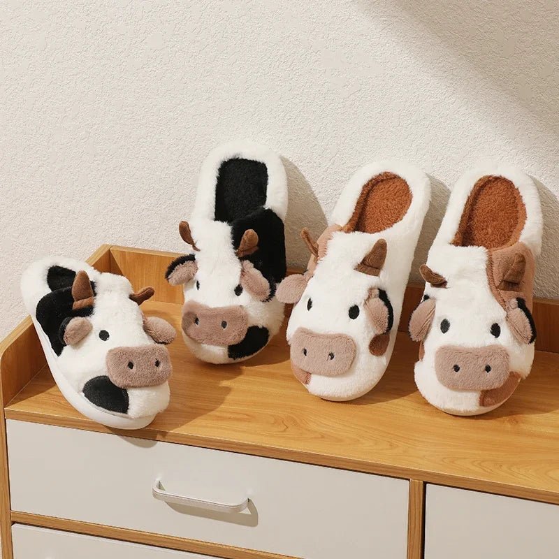 Koeienpantoffels - Warm - Binnen - Dierenpantoffels - Huisslippers-Boutique Moda