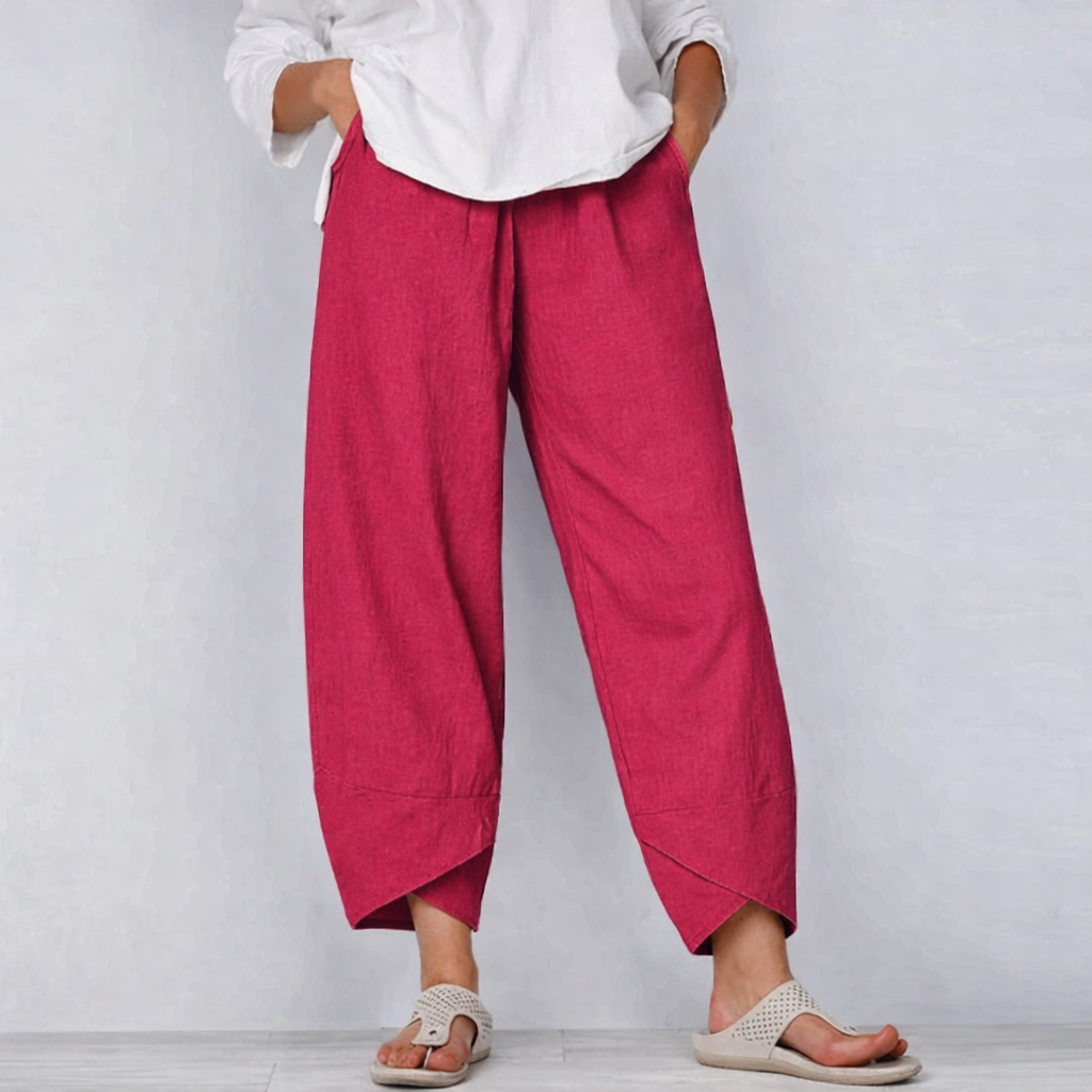 Korte broek - Casual zomerbroek met wijde pijpen voor dames-Boutique Moda
