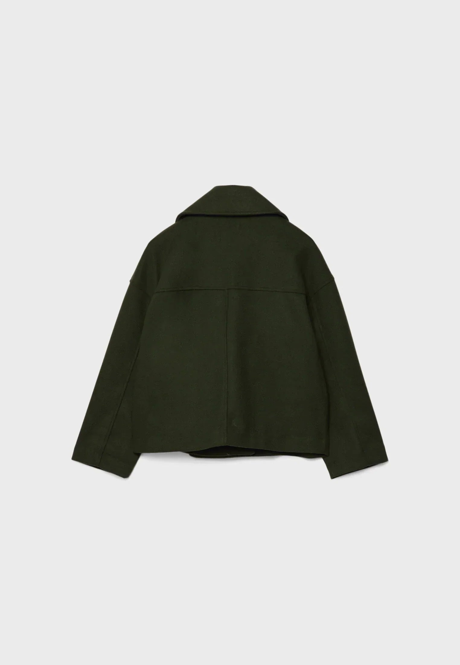 Korte trenchcoat - Dames loose fit korte trenchcoat met twee rijen knopen-Boutique Moda