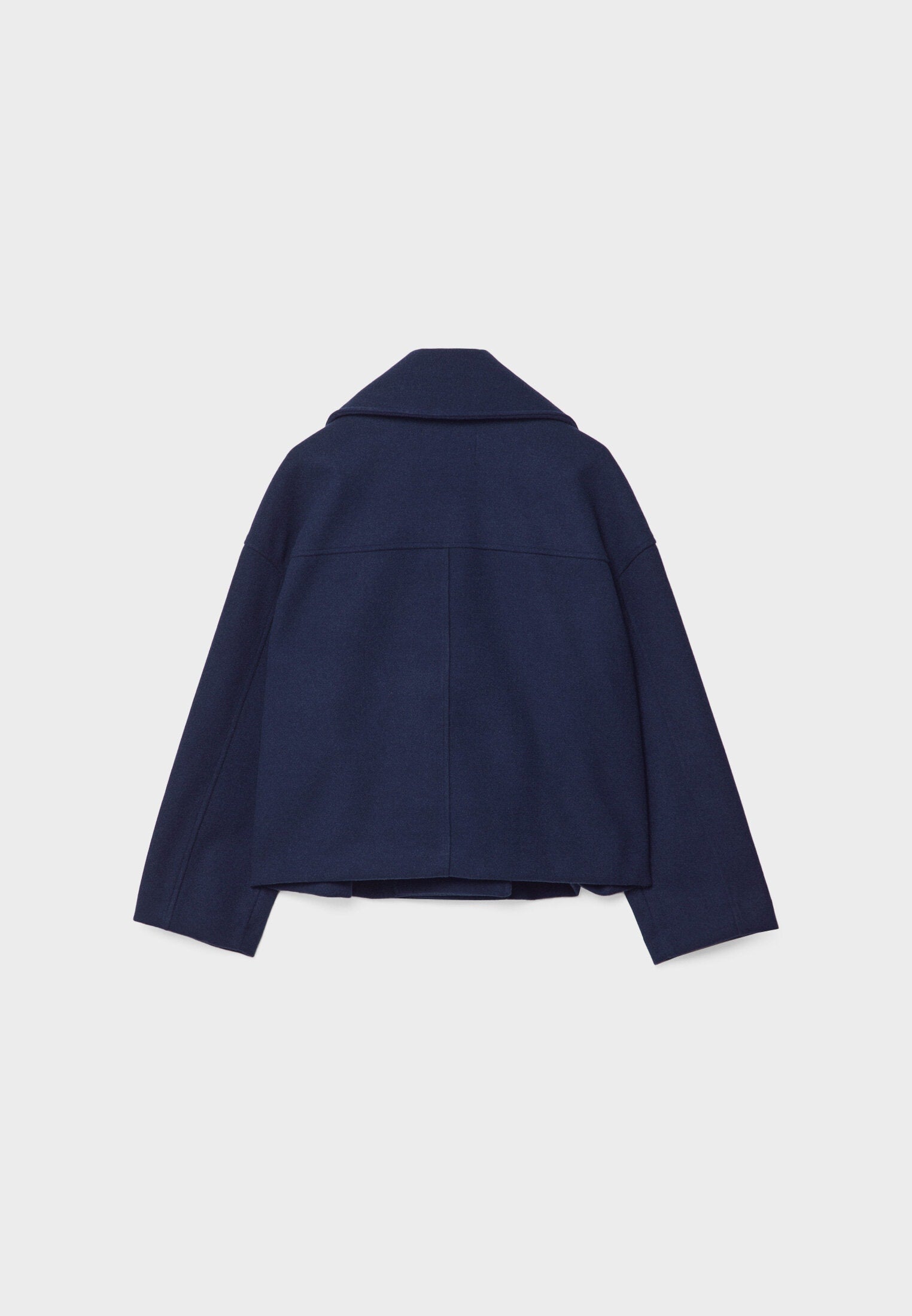 Korte trenchcoat - Dames loose fit korte trenchcoat met twee rijen knopen-Boutique Moda