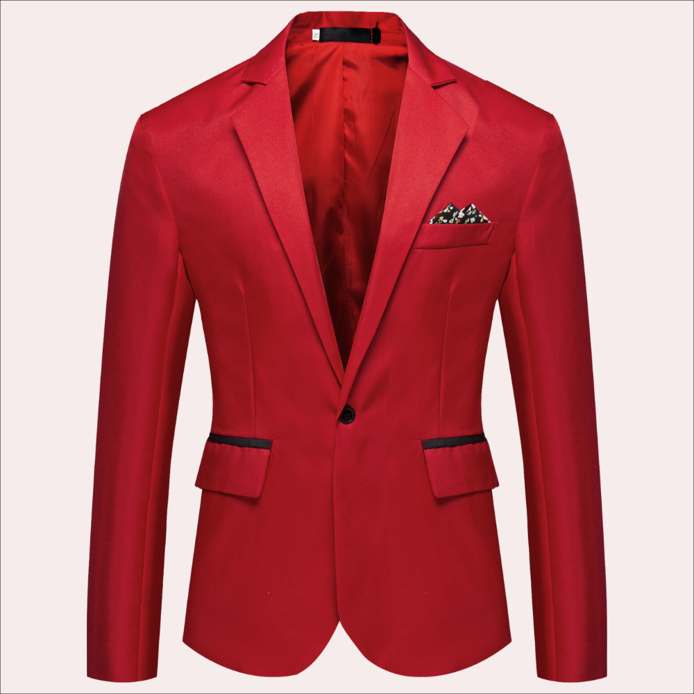 Kostuumjas | Satijn | Formeel | Blazer | Kostuumjas voor heren-Boutique Moda