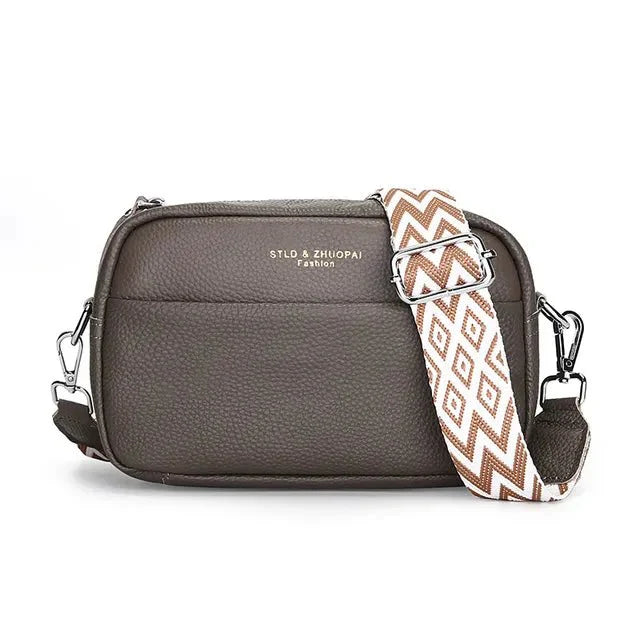 Kruistas | Ritssluiting | Klein | Dikke riem Cross Body Bag | Damestassen-Boutique Moda
