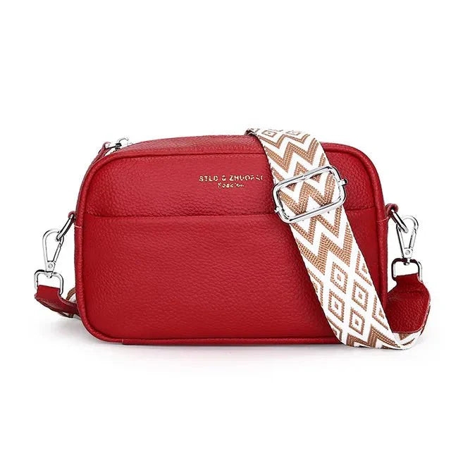 Kruistas | Ritssluiting | Klein | Dikke riem Cross Body Bag | Damestassen-Boutique Moda