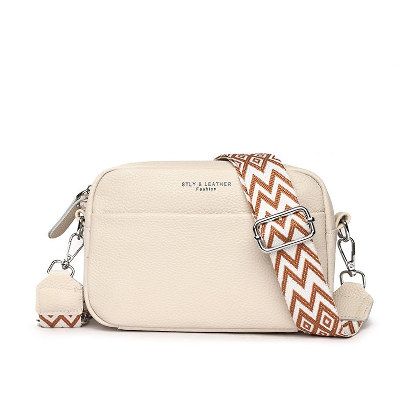 Kruistas | Ritssluiting | Klein | Dikke riem Cross Body Bag | Damestassen-Boutique Moda