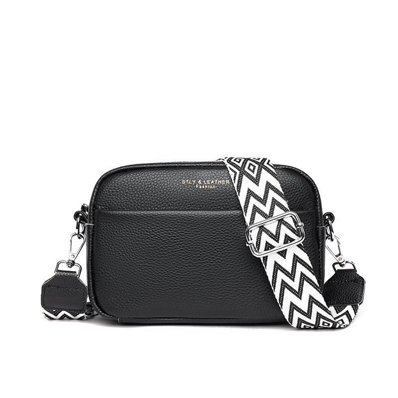 Kruistas | Ritssluiting | Klein | Dikke riem Cross Body Bag | Damestassen-Boutique Moda