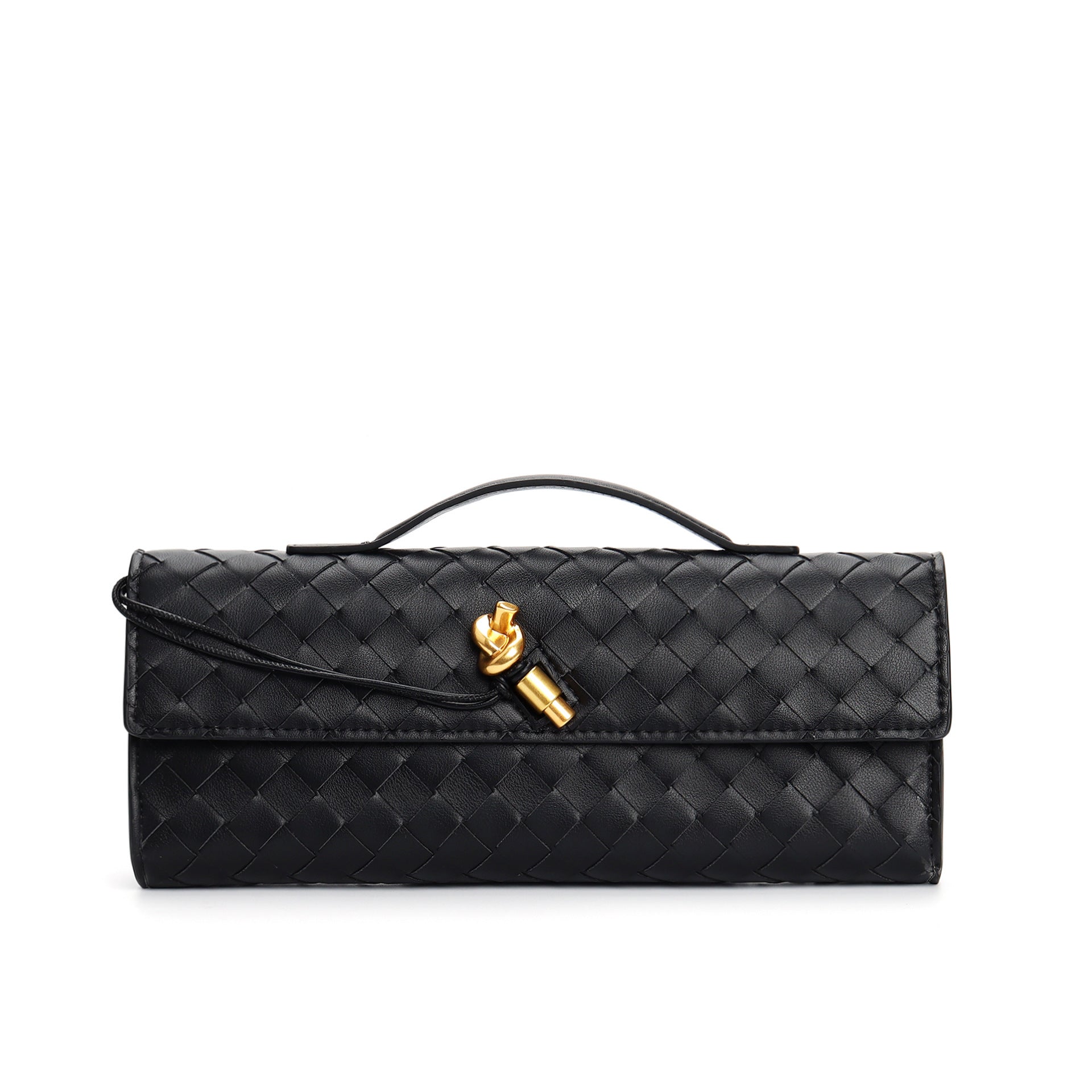 Kunstleren Tas - Klein - Clutch - Gevlochten tas - Schoudertas-Boutique Moda