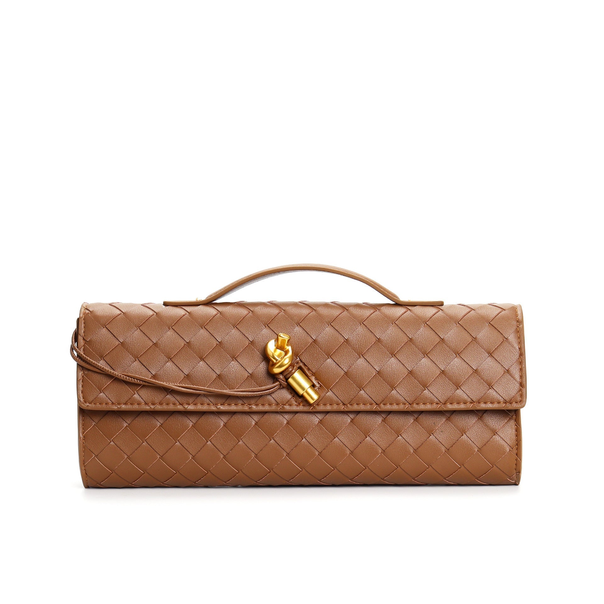 Kunstleren Tas - Klein - Clutch - Gevlochten tas - Schoudertas-Boutique Moda