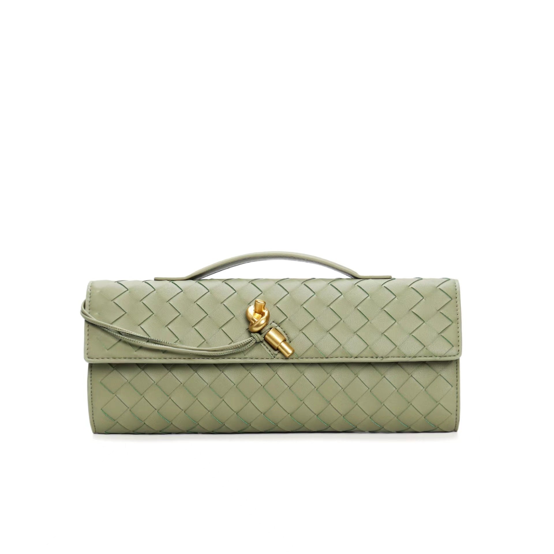 Kunstleren Tas - Klein - Clutch - Gevlochten tas - Schoudertas-Boutique Moda