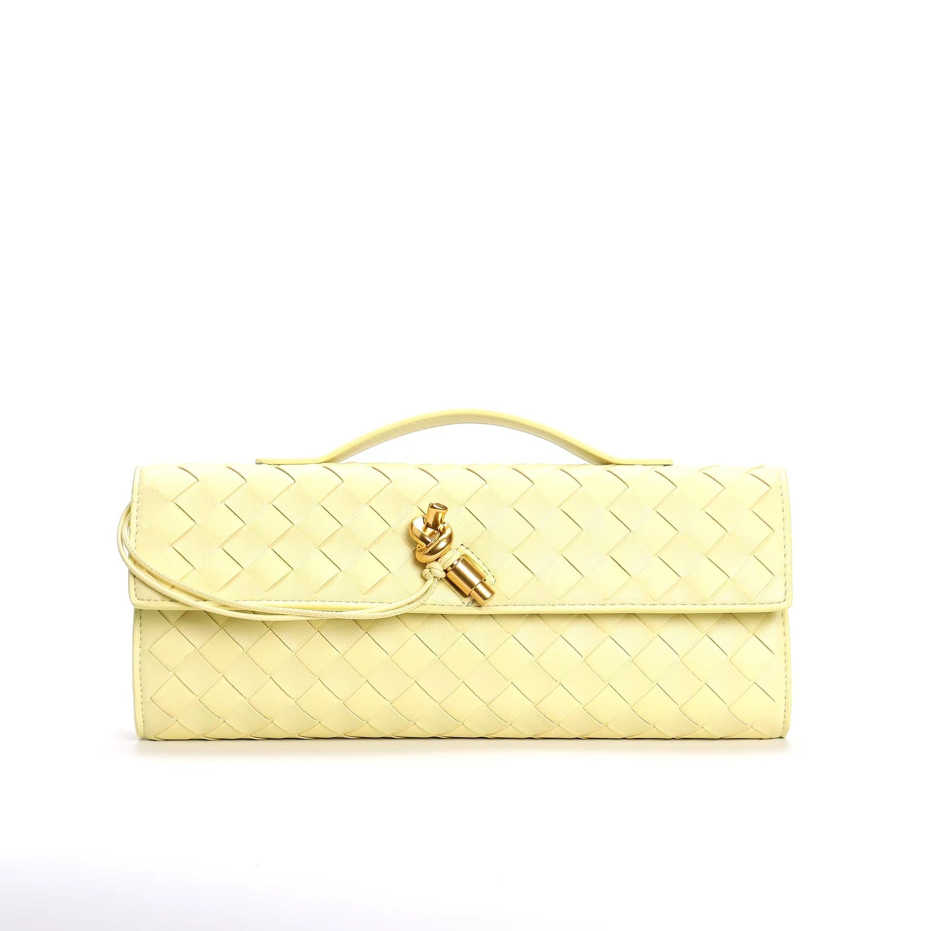 Kunstleren Tas - Klein - Clutch - Gevlochten tas - Schoudertas-Boutique Moda