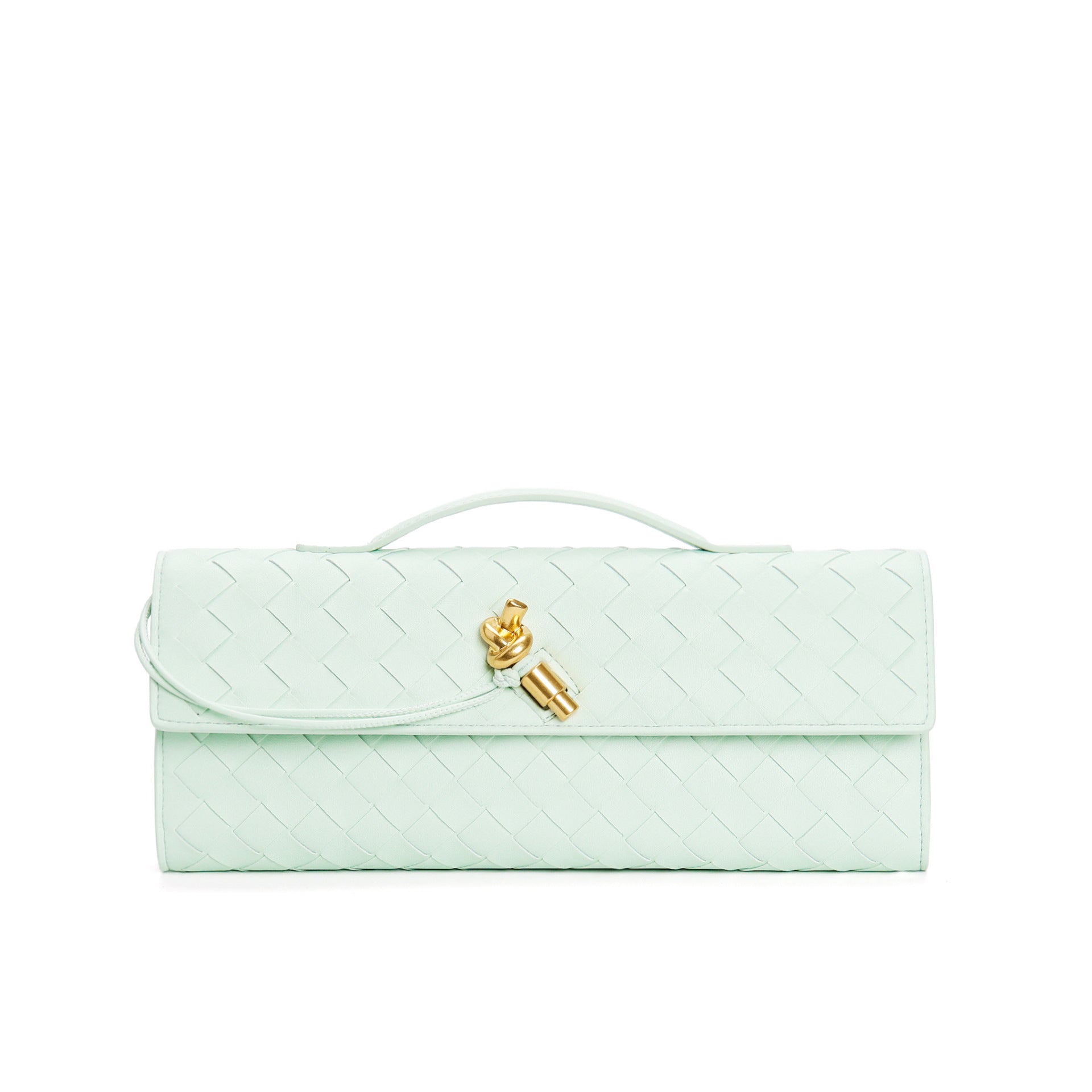 Kunstleren Tas - Klein - Clutch - Gevlochten tas - Schoudertas-Boutique Moda