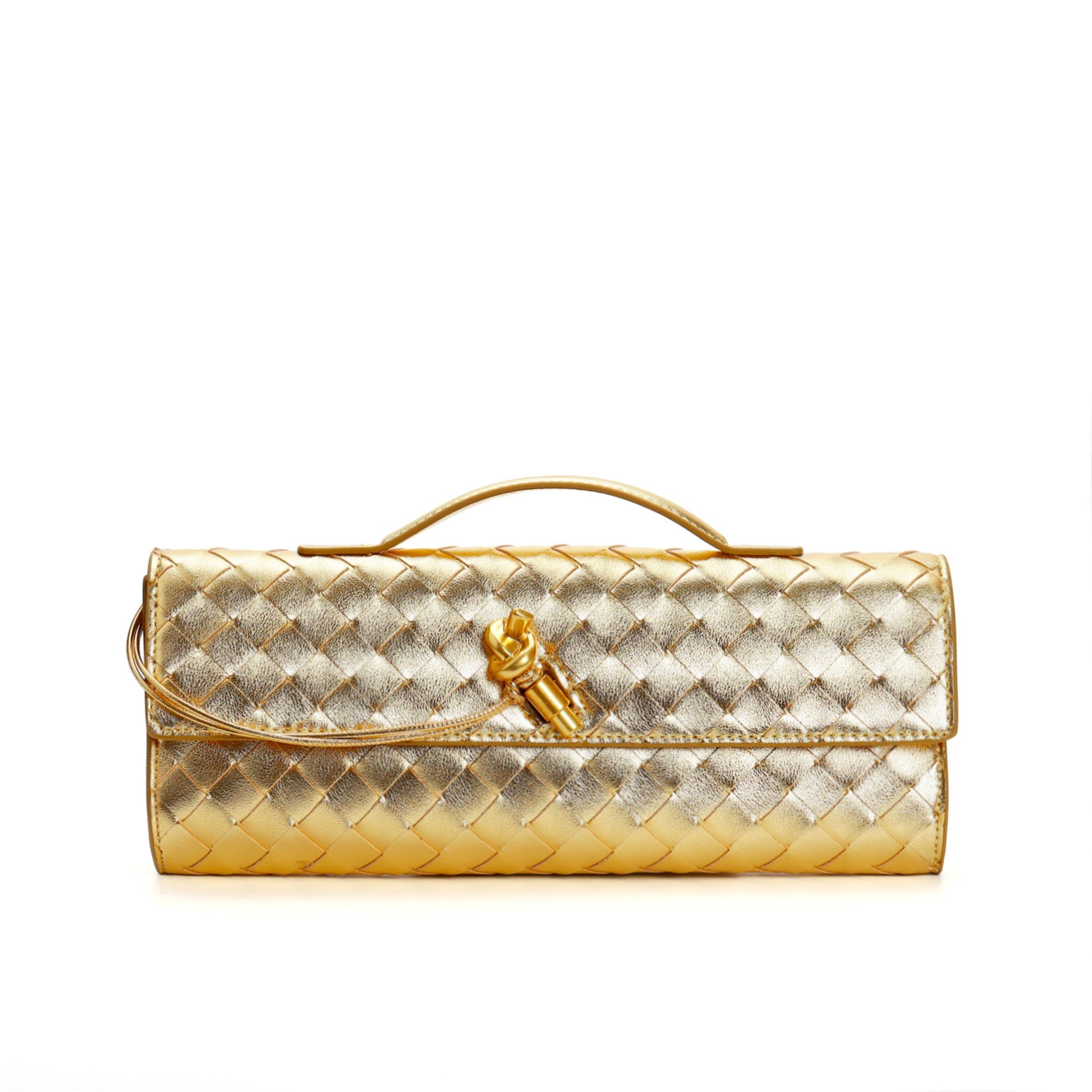 Kunstleren Tas - Klein - Clutch - Gevlochten tas - Schoudertas-Boutique Moda