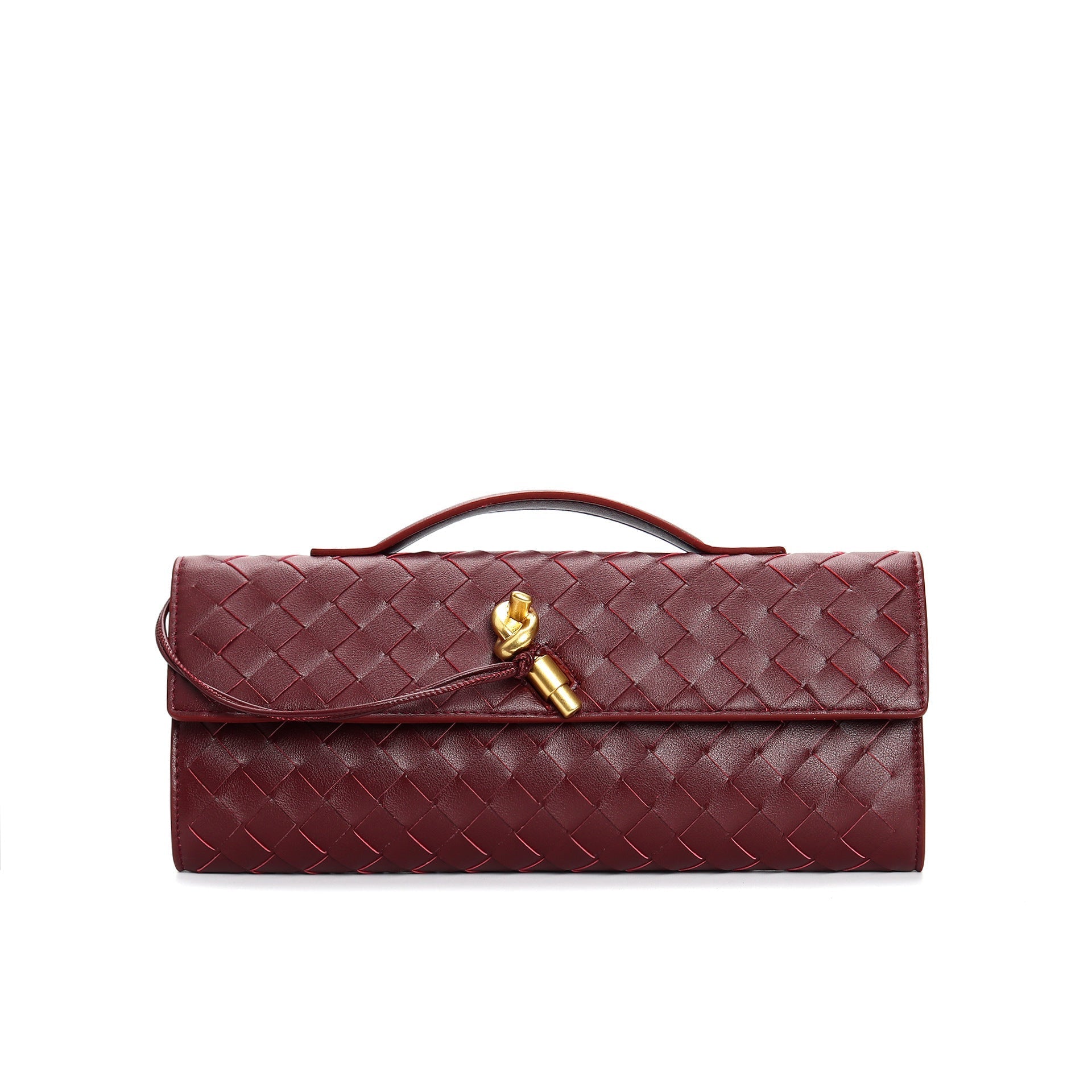 Kunstleren Tas - Klein - Clutch - Gevlochten tas - Schoudertas-Boutique Moda