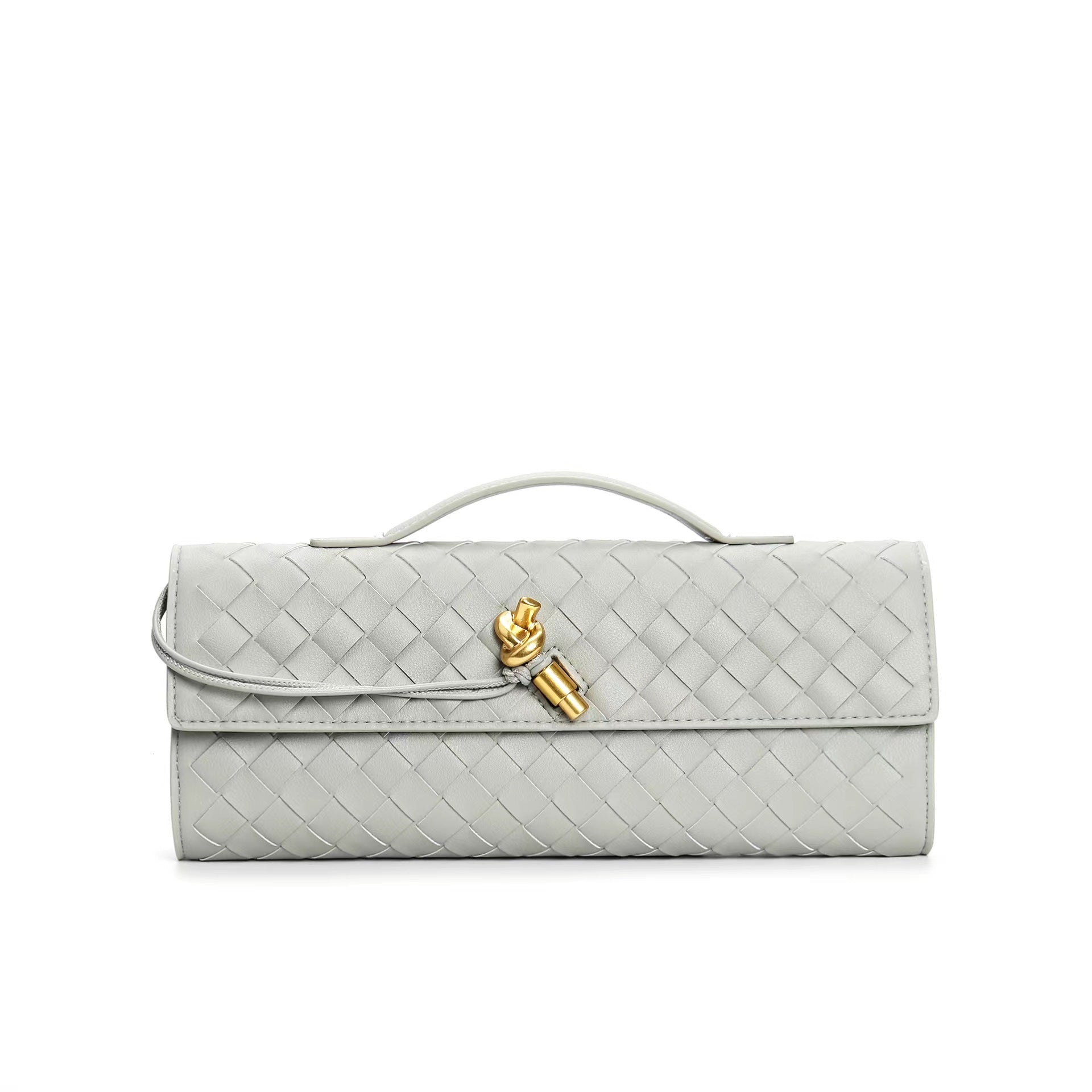 Kunstleren Tas - Klein - Clutch - Gevlochten tas - Schoudertas-Boutique Moda